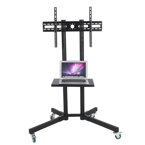 Mobile TV Cart Adjustable Stand Mount for 32 to 65Inch LCD LED Flat Panel Screen with Wheels 120 x 39 x 11 Hold up to 110kg TV Adjustable Stand